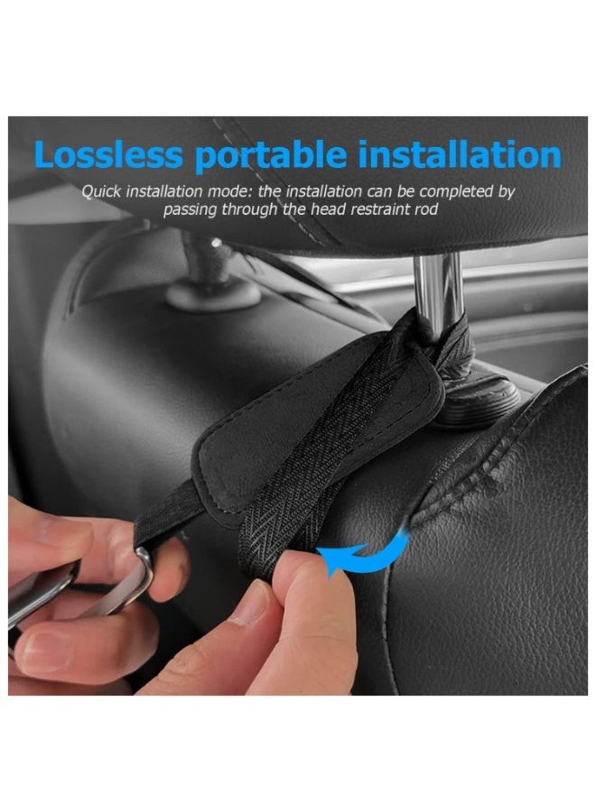7Cylinder Suede Car Seat Headrest Organizer Hook, 2 Pcs. - Image 4