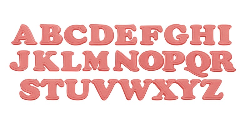 أتيكو Ateco 5870 Alphabet Fondant Clutter and Easser 26 قطعة مجموعة أبيض - Image 4