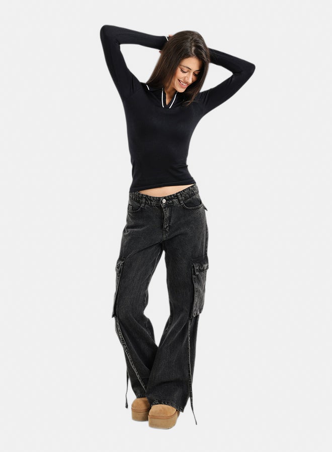 Carina V-Collared Neck Top - Image 5