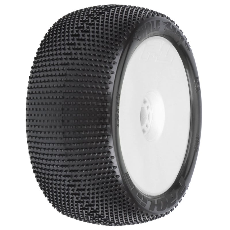 Pro-Line ProLine Racing HoleShot VTR 40 S3 18 TruckMTD White Wheels FR PRO9033233 RC Tire - Image 3