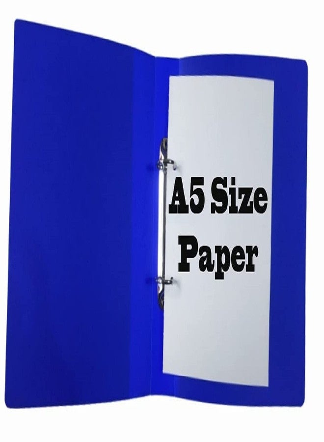 Peeplvalue 2D Ring Binder File, A5 Size Voucher Size Ring Binder File (Multicolour) (Pack of 4) - Image 1