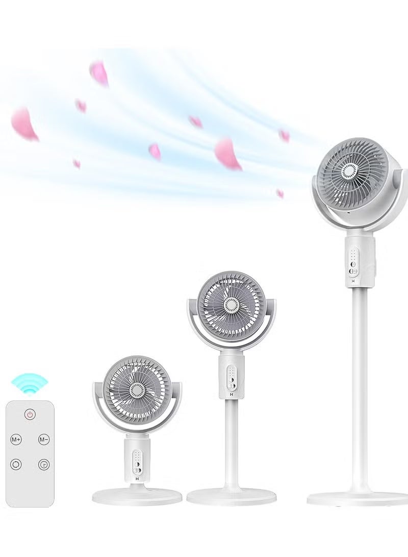 Denx Adjustable Floor Circulating Fan for Home & Office | Turbo Airflow, Multi-Speed Control, Energy-Saving Design, Quiet Operation, Ideal for Large Rooms & Workspaces - Image 2