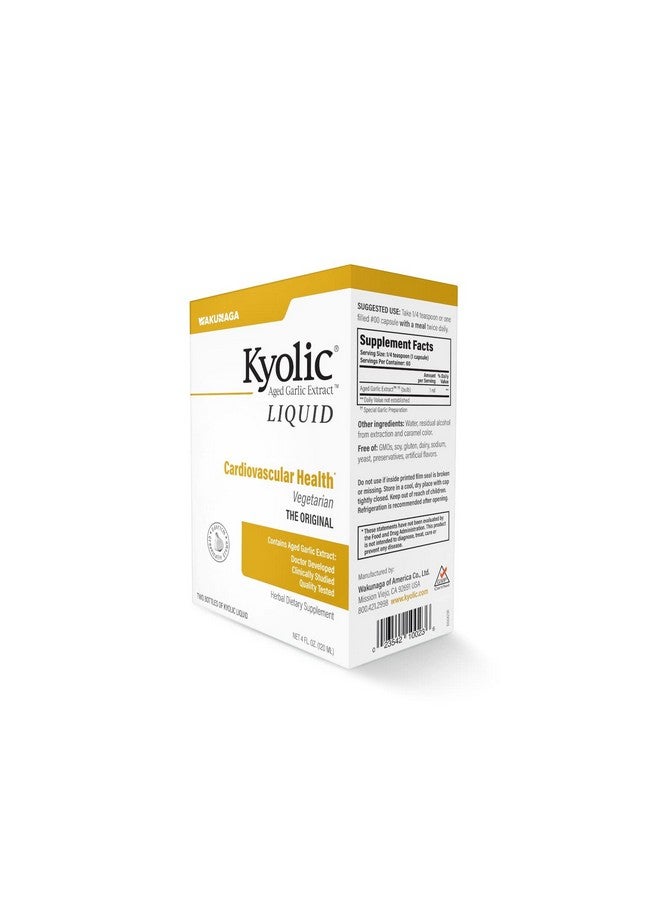 kyolic Aged Garlic Extract Liquid Vegetarian Cardiovascular 4 Ounces (Packaging May Vary) - Image 5