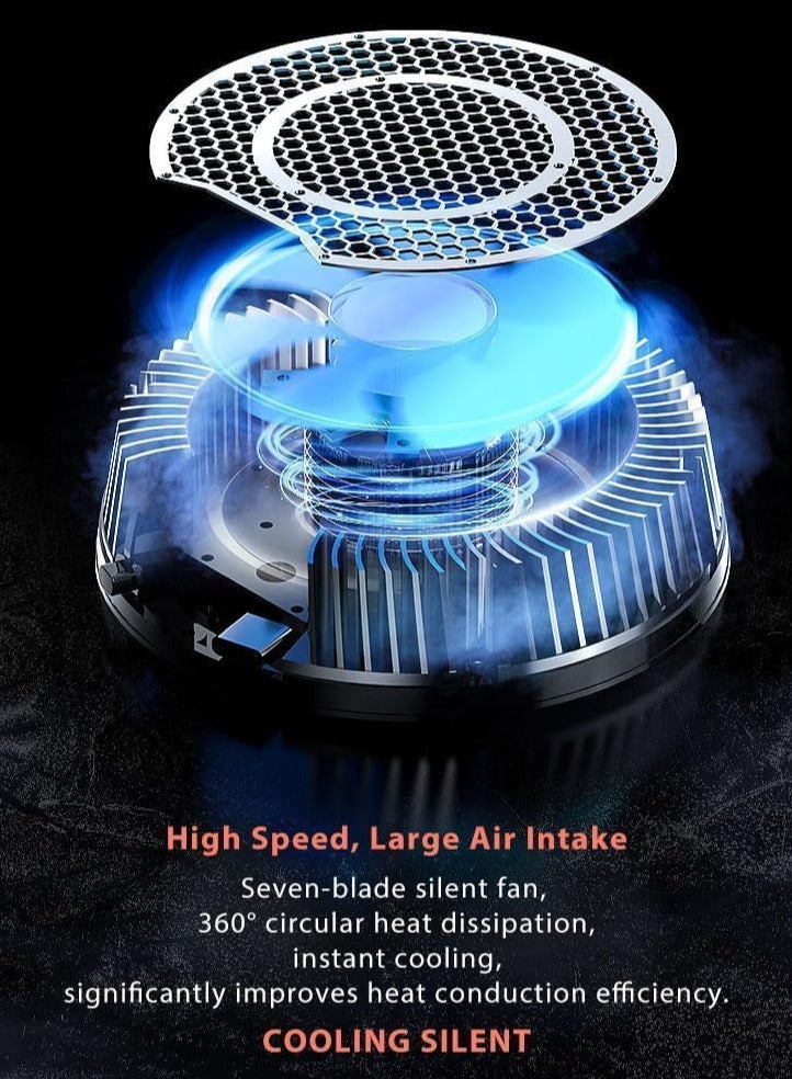 general Memo Tablet Cooler  iPad Cooler with Temperature Display, TEC Semiconductor Radiator  3 Gear Cooling Adjustment, Compatible Mag-safe Magnetic Tablet Cooler for iPad/Surface Pro/Samsung Tab/Steam Deck - Image 5