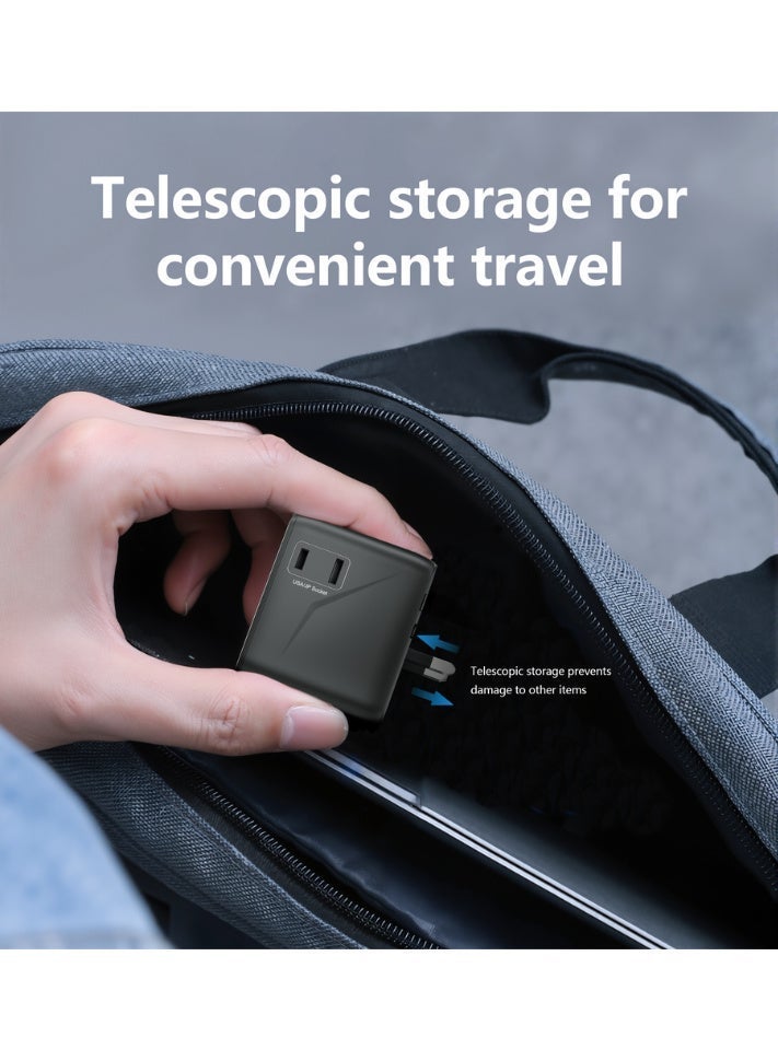 وان ماست شاحن سفر ONEMUST TC25 GaN بقوة 25 واط مع منفذين USB-C ومنفذ USB-A - Image 5