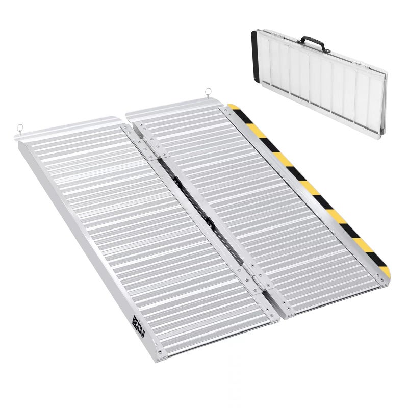 رامب كرسي متحرك محمول BEJONI بطول 3 أقدام للخطوات المنزلية، رامب غير قابل للانزلاق، رامب لذوي الاحتياجات الخاصة للمدخل والاستخدام المنزلي