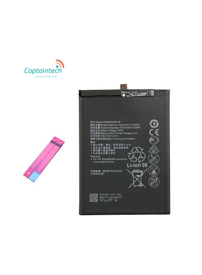 ELTRAZONE 3750mAh High-Capacity Replacement Battery Compatible with Huawei Honor 8X, Nova 3/4, Mate 20 Lite, P10 Plus, View 10 V10, and Honor Play – Durable Black Internal Battery for Extended Phone Life | Fast Charging Support | Easy Installation Kit Included - Image 2