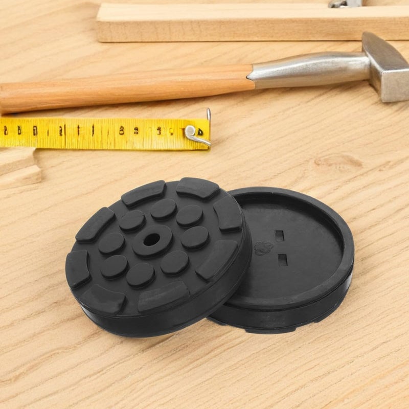 4 قطع من وسادات الرفع المطاطية الثقيلة الثمانية لرفع السيارات، لحماية هيكل المركبة - Image 5