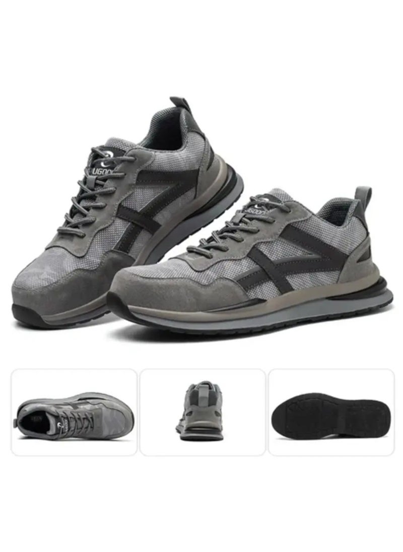 Verci Men Steel Toe Sneakers Safety Shoes Low top Work Shoe with Air Cushion Lightweight Breathable Puncture Proof (43 EUR)  - Image 1