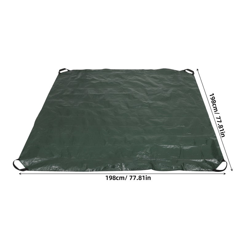 2pcs Leaf Collection Bag with Handles Yard Garden Cleanup Leaf Bag Heavy Duty Reusable Tarp Bag for Lawn Debris and - Image 2