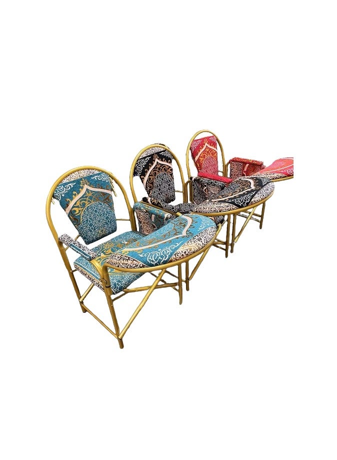 REBENUO Prayer chair suitable for the elderly Comfortable to sit and recite the Holy Quran for long periods Foldable lightweight and easy to carry Suitable size and elegant shape Red color - Image 3