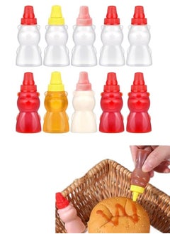 FALMER 10pcs Mini Bear Shape Sauce Bottles 25ml  - Image 1