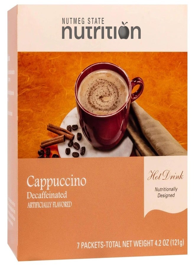Nutmeg State Nutrition High Protein Cappuccino Low Carb Keto Friendly Instant Hot Drink Mix With 12G Protein Low Sugar Diabetic Friendly Low Calorie Low Fat 7 Servings Cappuccino 1 Pack