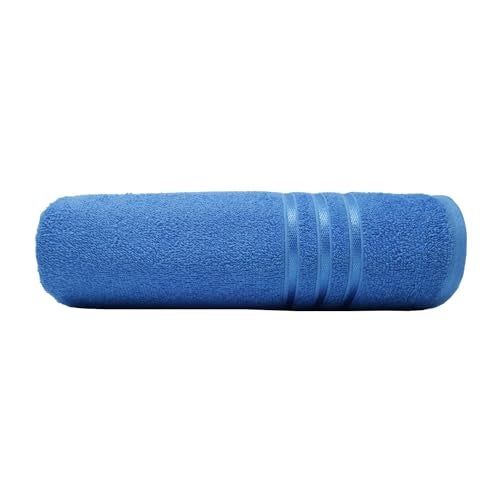 MYTRIDENT Bath Towel | Comfort Living | Quick Drying | Travel Friendly | for Men/Women | 1 Piece Large Size | 100% Cotton 400 GSM | 70 x 140 cms - Ocean Blue - Image 3