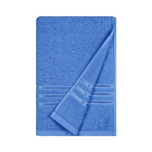 MYTRIDENT Bath Towel | Comfort Living | Quick Drying | Travel Friendly | for Men/Women | 1 Piece Large Size | 100% Cotton 400 GSM | 70 x 140 cms - Ocean Blue - Image 2