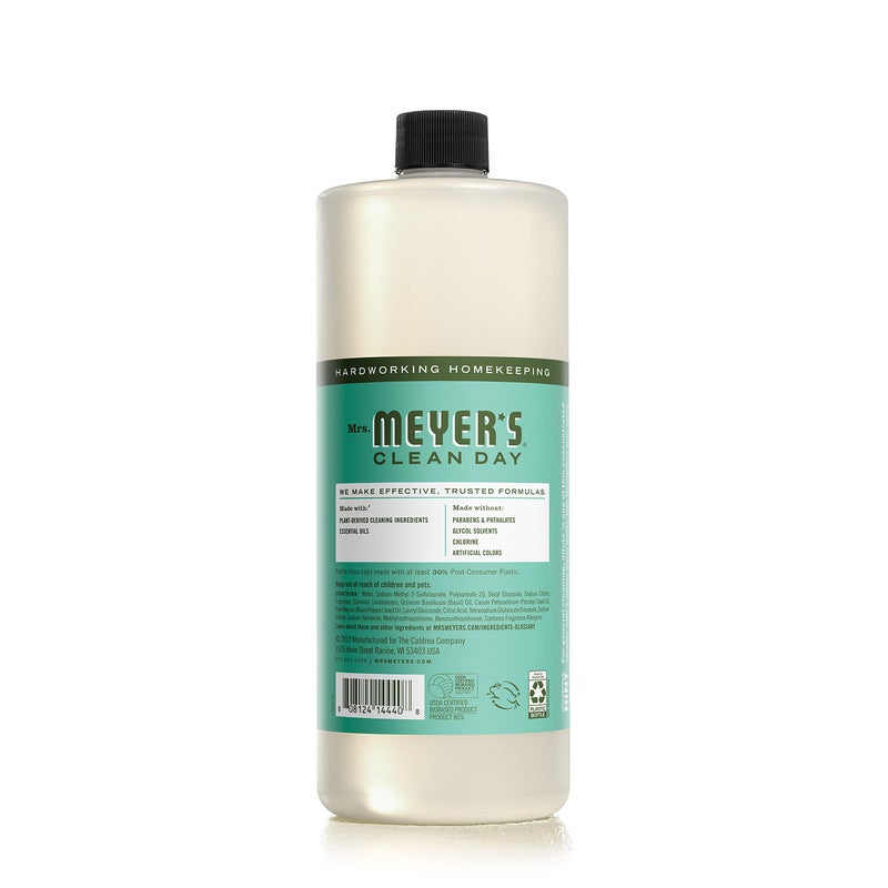 MRS. MEYER'S CLEAN DAY Multi-Surface Cleaner Concentrate, Use to Clean Floors, Tile, Counters, Basil, 32 fl. oz - Image 2