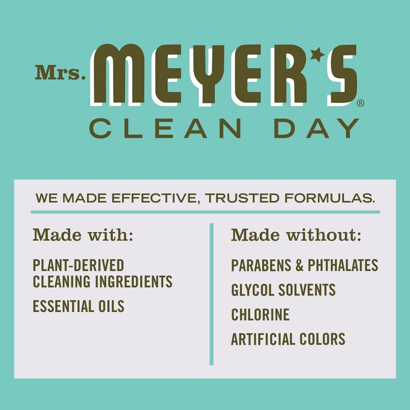 MRS. MEYER'S CLEAN DAY Multi-Surface Cleaner Concentrate, Use to Clean Floors, Tile, Counters, Basil, 32 fl. oz - Image 4