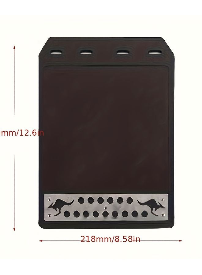 مشابك واقية للطين للسيارة العالمية من إيفا البلاستيكية السوداء المقاومة للحرارة العالية - Image 3