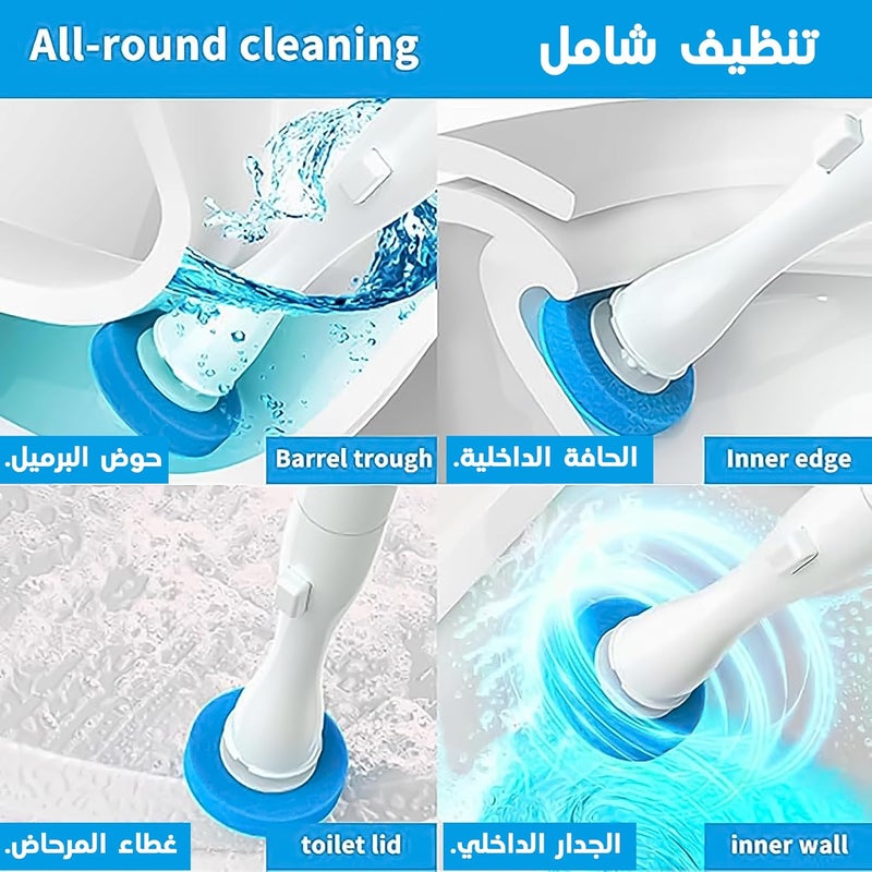 REXO Disposable Toilet Brush Set: Effortless, Disposable Bathroom Cleaning System | Includes Wall-Mounted Holder and 28 Premium Refill Heads | Ergonomic Design for Improved - Image 4