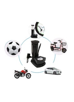 Generic Bicycle air pump with air pressure gauge, bicycle tire blower with foot pedal function, lightweight and with ball inflation needle, suitable for all types of bicycles-from Rana store  - Image 3