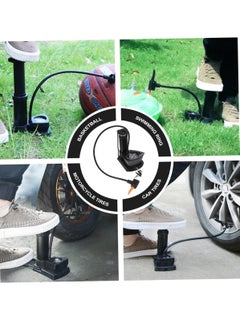 Generic Bicycle air pump with air pressure gauge, bicycle tire blower with foot pedal function, lightweight and with ball inflation needle, suitable for all types of bicycles-from Rana store  - Image 4