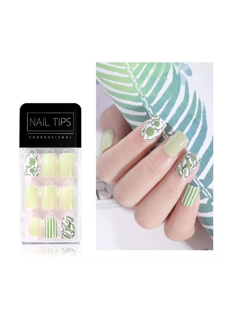 PureFit Technology Press-On Manicure Gel Nail Kit, Short Length, Polish-Free, Includes Prep Pad, Mini File, Cuticle Stick - Image 2