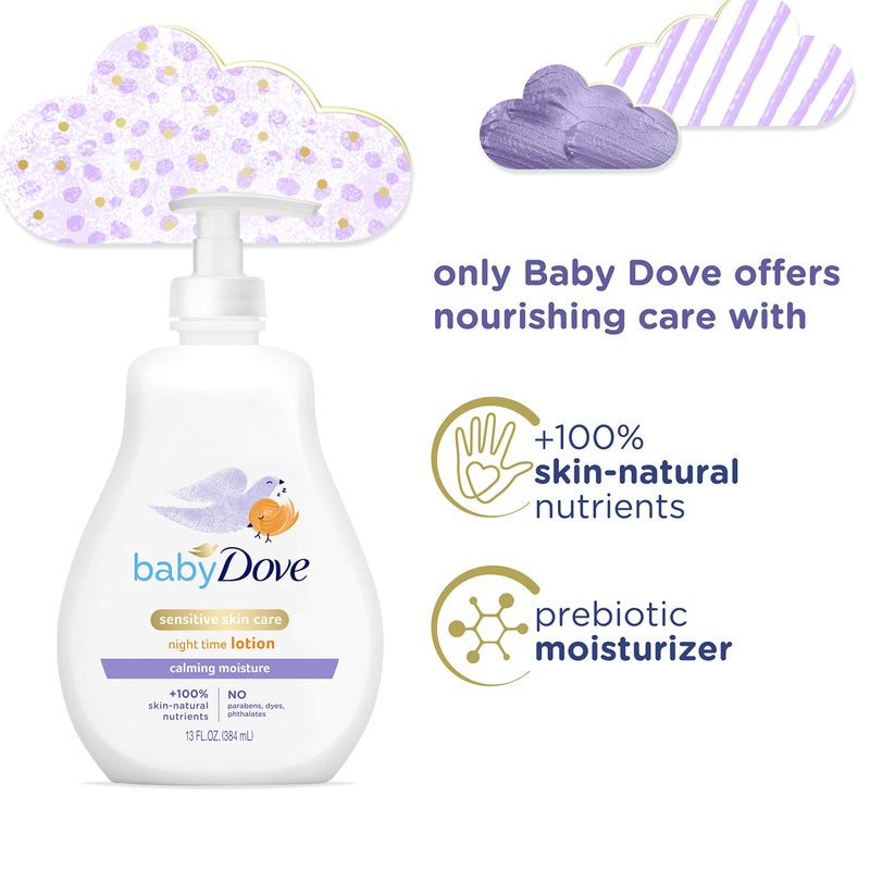 Baby Dove Sensitive Skin Care Baby Lotion For a Soothing Scented Lotion Calming Moisture Hypoallergenic and Dermatologist-Tested 13 oz - Image 4
