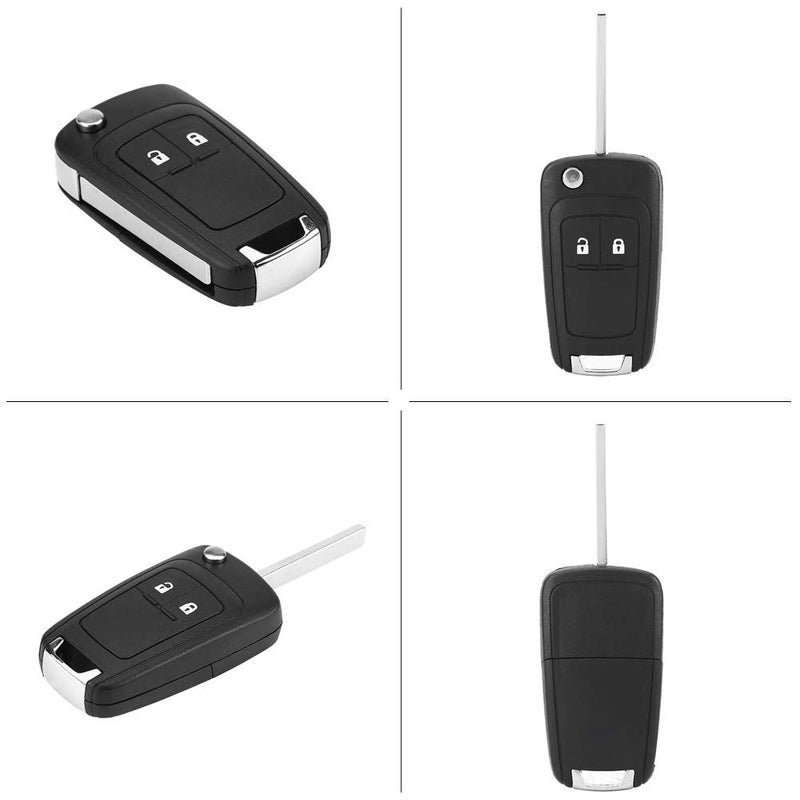 2 Button Key Shell Replacement For Opel Astra Insignia ABS Plastic Metal Key Case Uncut Bardige - Image 3