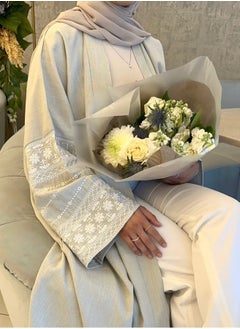Generic Elegant Islamic Abaya Jalabiya with Embroidered Sleeves in a modern design that combines tradition, perfect for elegant occasions  - Image 5