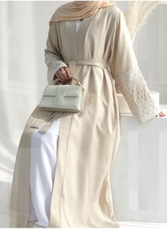 Generic Elegant Islamic Abaya Jalabiya with Embroidered Sleeves in a modern design that combines tradition, perfect for elegant occasions  - Image 4