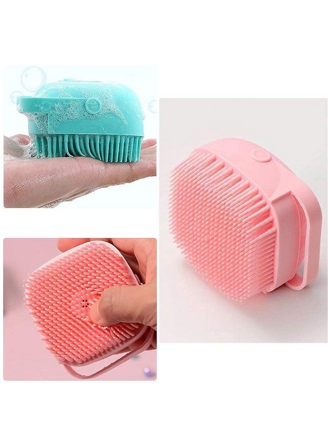 Silver Spoon Soft Silicone Bath Brush with Shampoo Dispenser - Image 3