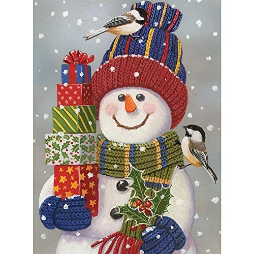 Bits and Pieces – Large 300 Piece Jigsaw Puzzle for Adults – Snowman with Presents - Snowman Christmas Jigsaw Puzzle - by Artist William Vanderdasson, Completed Puzzle Size: 18" x 24" - Image 3