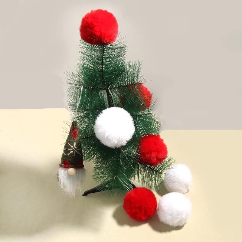 SUSULU White Pom Poms for Crafts,Small White Pom Pom Balls,Faux Fur Pompom with Tiny Cord for Hat Shoes Garment Accessories 2.8in Pack of 6 - Image 4