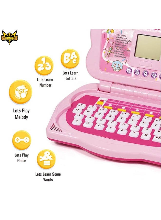 GOLD MANTIS Kids Educational Laptop Toy – Learning Computer with Alphabet, Numbers, Music & Interactive Games – Early Learning Laptop for Boys & Girls - Image 4