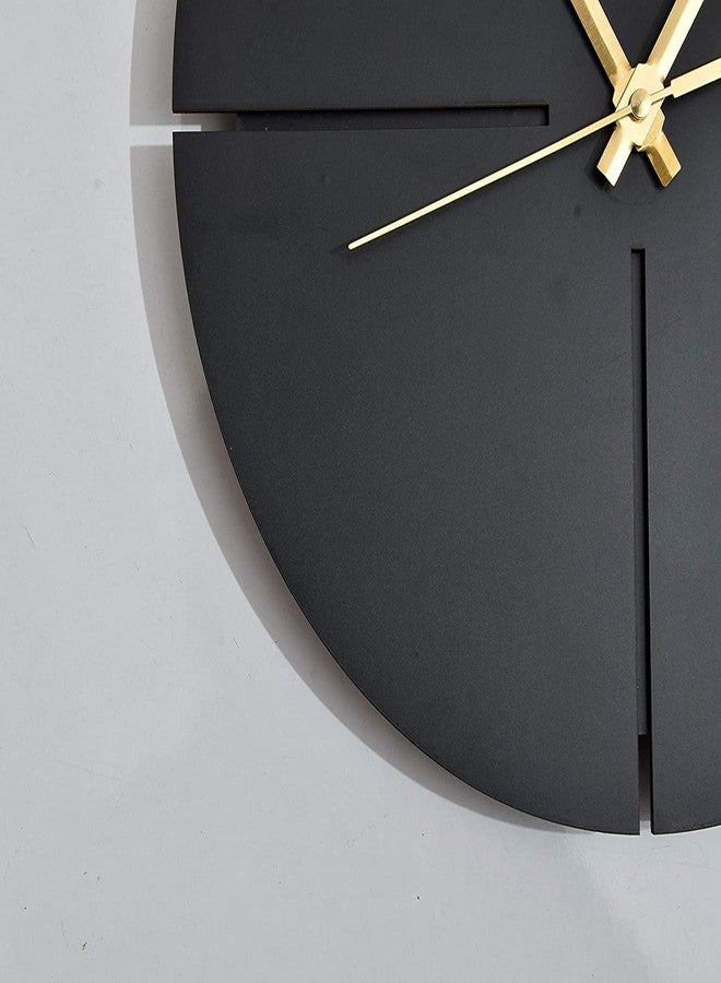 Ingo creation Black Wooden Big Size Wall Clock for Living Room, Hall, Bedroom (30.48 x 30.48 cm) - Image 3