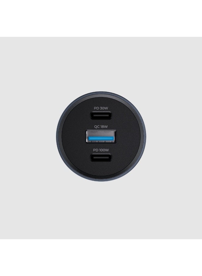 blupebble NaviPower 130W Fast Car Charger – Dual USB-C PD & USB-A QC3.0 Ports, Multi-Device Charging Adapter for iPhone, Samsung, Laptops & Tablets - Image 5