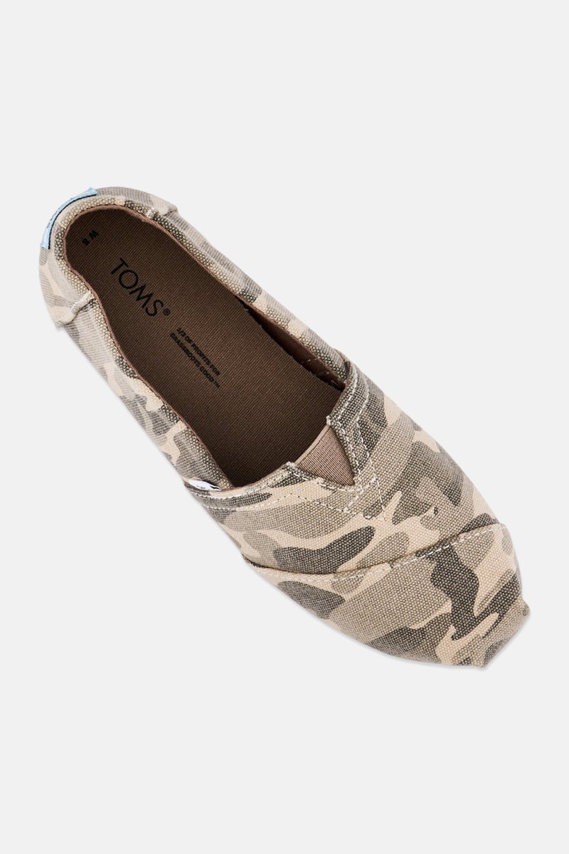 TOMS Women Alpargata Camouflage Slip On Flats, Multicolor - Image 2