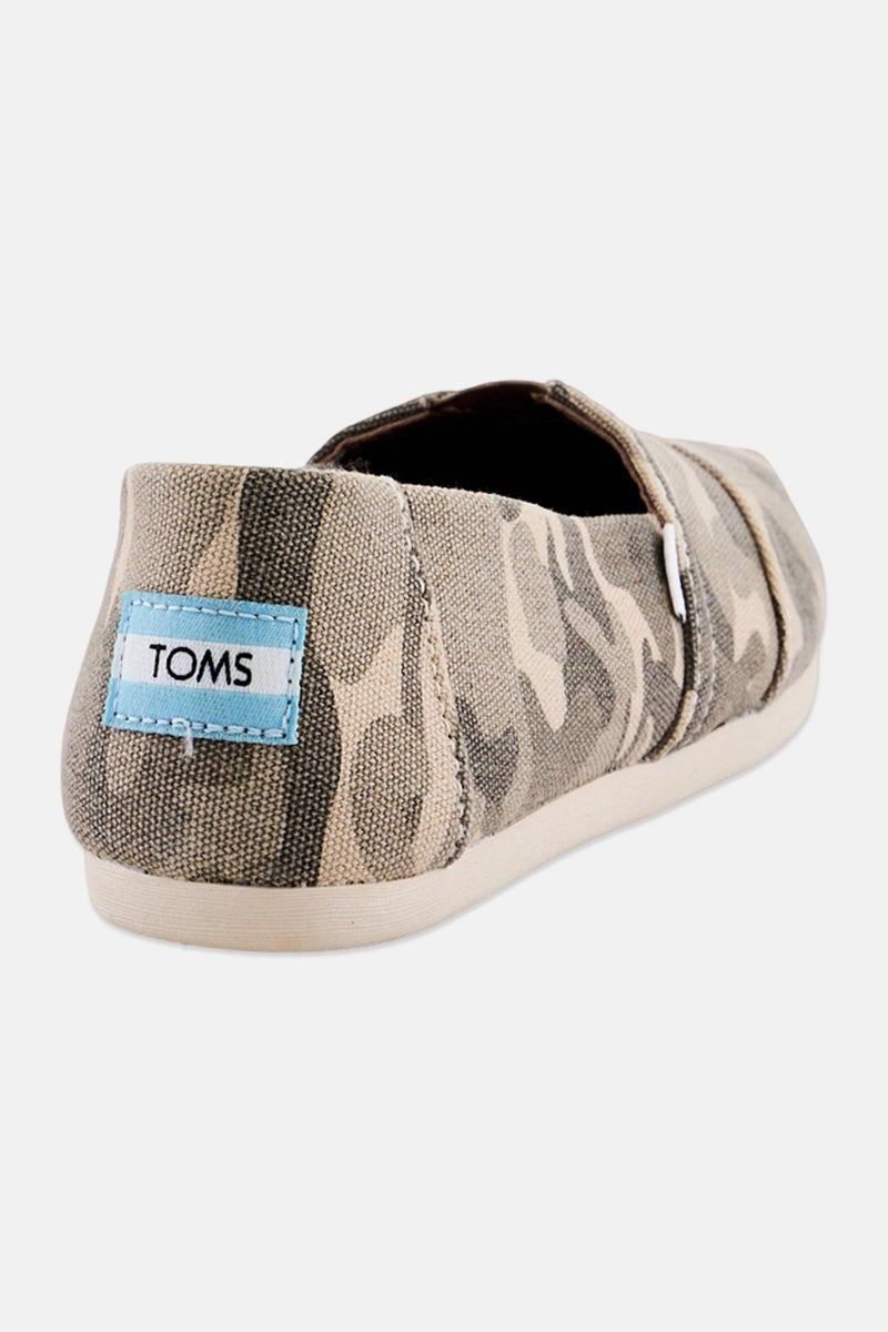 TOMS Women Alpargata Camouflage Slip On Flats, Multicolor - Image 3