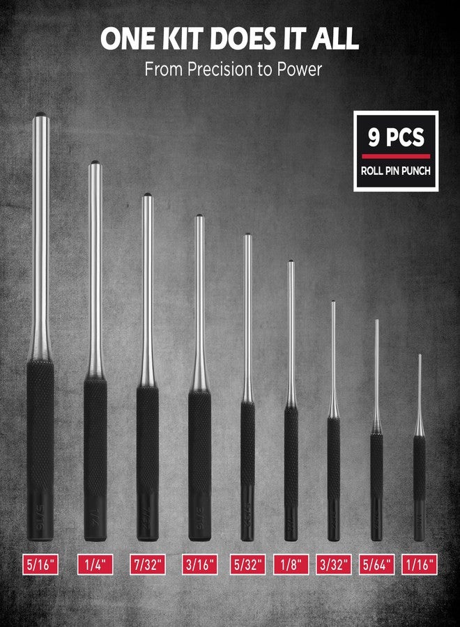 SEDY 25-Piece Punch and Chisel Set with Roll Pin Punches, Includes Taper, Pin, Center Punches & Cold Chisels for Metalworking, Automotive, and Craft Use - Image 3