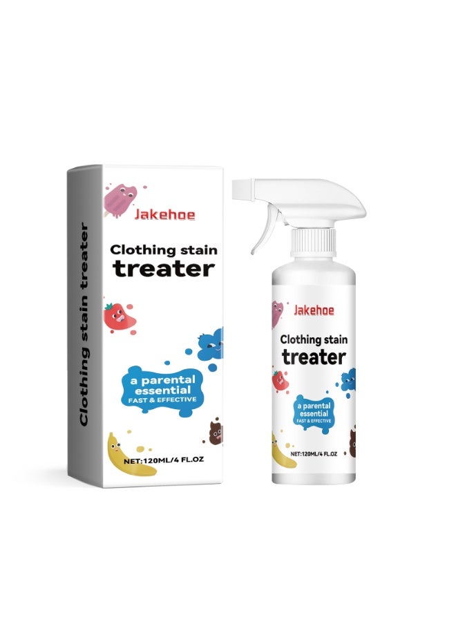 Jakehoe Grease Stain Remover for Clothes, 120ml Portable Fabric Oil Remover, Travel Size Cleaner for Laundry, Ideal for Clothes, Underwear, Carpets, Linens, and Baby Stains - Image 1