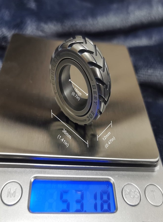 T-Conceal EDC Fidget Sliders Fidget Toys Stress Relief for Adults Magnetic Metal ADHD Casual Fidget Toy Haptic Coin Blocksï¼Ë†Tiresï¼â€° - Image 5