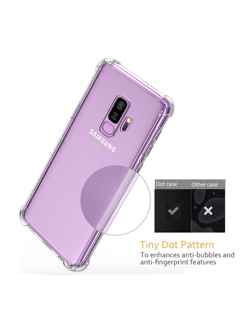 Case for Samsung S9 Plus Clear Case Cover Soft Flexible Transparent Silicone TPU Back Cover with Camera Protection and Shockproof Bumper for S9+ Plus Clear - Image 2