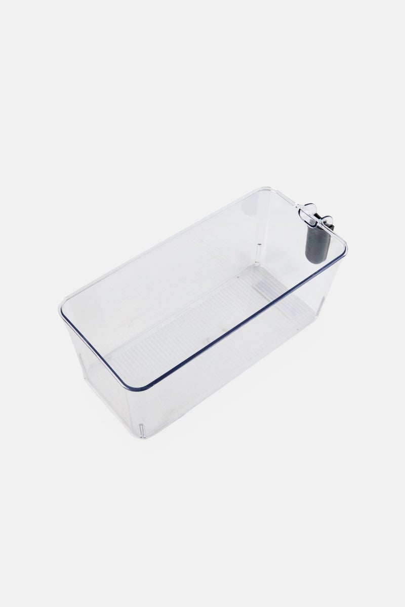 Va Bene Plastic Stackable Storage Bin, Transparent - Image 1