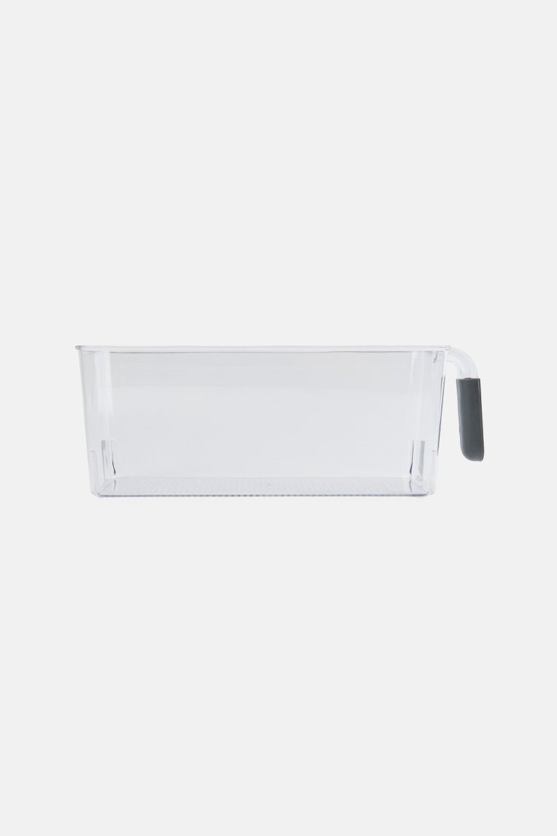 Va Bene Plastic Stackable Storage Bin, Transparent - Image 2
