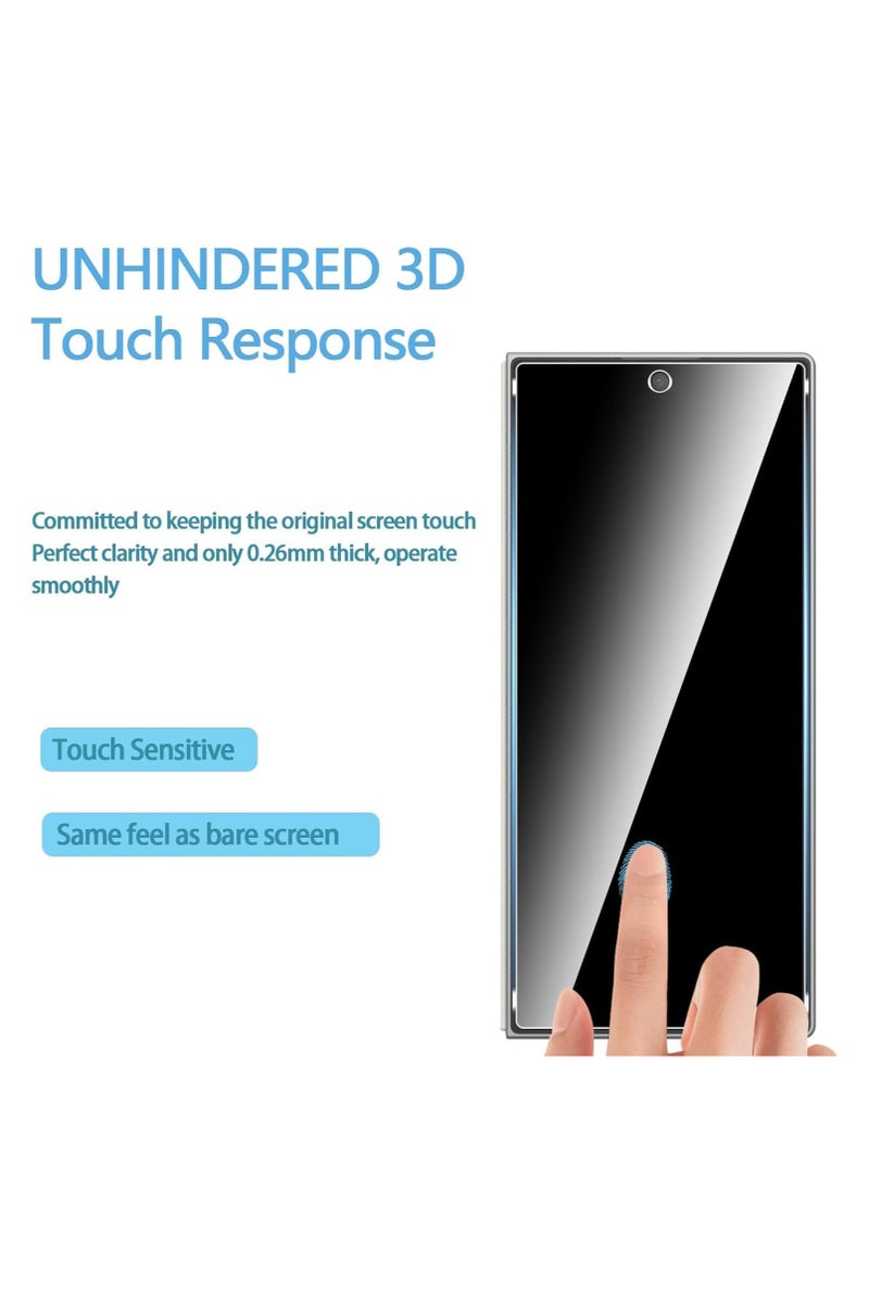 Muzz Samsung Galaxy Z Fold 7 Screen Protector 9H Tempered Glass  Front and Back 1-Pack Black (Privacy) - Image 2