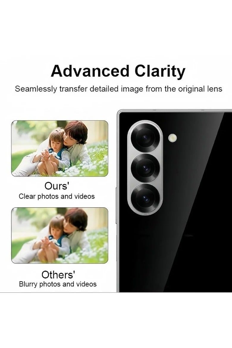 Muzz Samsung Galaxy Z Fold 7 Screen Protector 9H Tempered Glass  Front and Back 1-Pack Black (Privacy) - Image 3