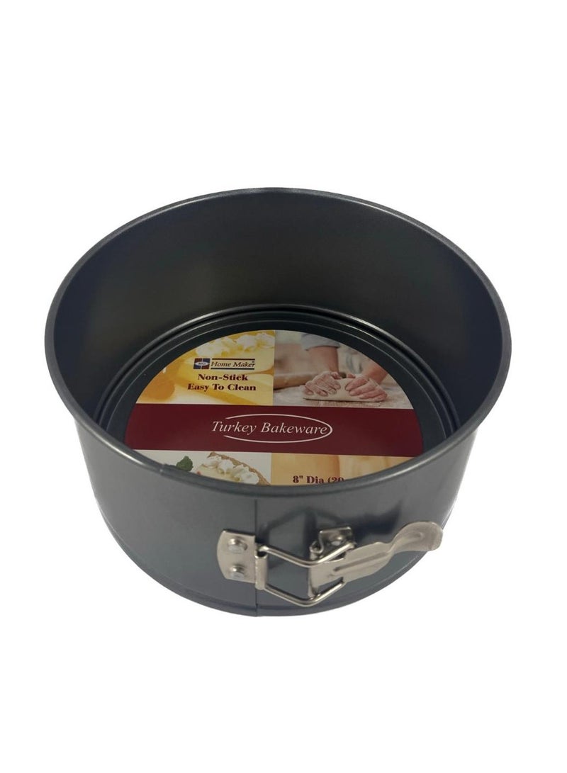 Homemaker Non-stick Deep Springform Pan, 20cm x 10cm, Black - Image 1