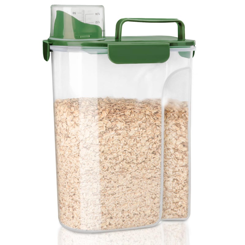 Komzon Rice Container  Airtight Rice Storage Container 10Lb  Cereal Containers Storage  Bpa Free Food Dispenser With Pouring Spout Handle For Flour Pasta Grain  Pet Dog Cat Bird Food Storage Container - Image 1