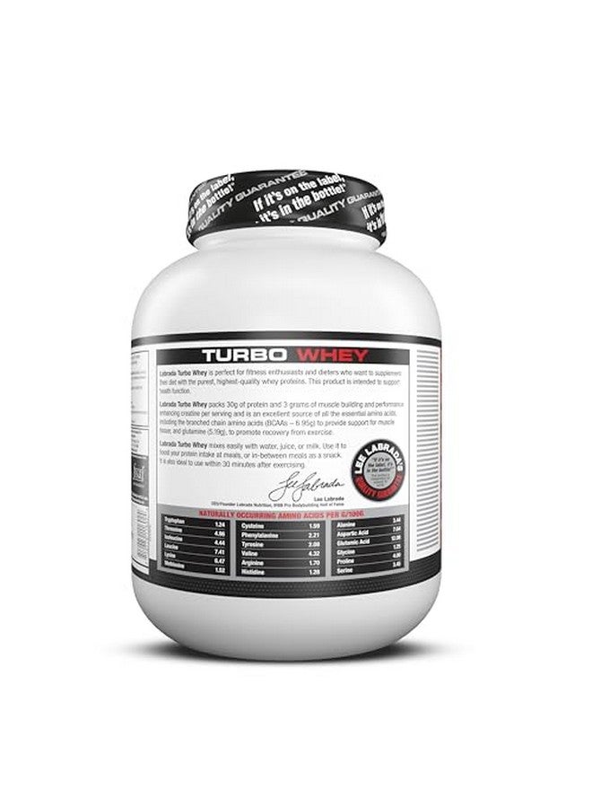 لابرادا Turbo Whey (عزل بروتين مصل اللبن | تركيز بروتين مصل اللبن | 3 جرام كرياتين | 30 جرام بروتين | 41 وجبة) - (1.8 كجم) (كافيه برازيل) - Image 2