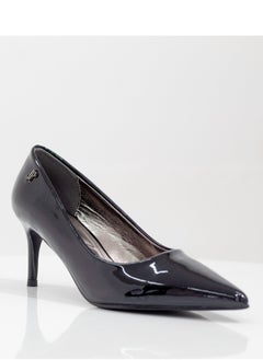 LAMARAPARIS Bavisha 7cm heel pointy pat court black  - Image 1